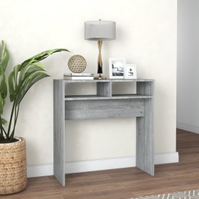 Mesa consola madera contrachapada gris Sonoma 78x30x80 cm de vidaXL, Mesas auxiliares - Ref: Foro24-815937, Precio: 33,64 €, ...