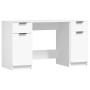 White plywood desk with side cabinet by vidaXL, Desks - Ref: Foro24-3115908, Price: 158,00 €, Discount: %