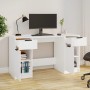 White plywood desk with side cabinet by vidaXL, Desks - Ref: Foro24-3115908, Price: 158,00 €, Discount: %