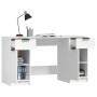 White plywood desk with side cabinet by vidaXL, Desks - Ref: Foro24-3115908, Price: 158,00 €, Discount: %