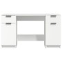 White plywood desk with side cabinet by vidaXL, Desks - Ref: Foro24-3115908, Price: 158,00 €, Discount: %