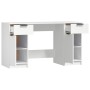 White plywood desk with side cabinet by vidaXL, Desks - Ref: Foro24-3115908, Price: 158,00 €, Discount: %