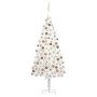 Árbol de Navidad preiluminado con luces y bolas blanco 240 cm de vidaXL, Arboles de navidad - Ref: Foro24-3077636, Precio: 21...