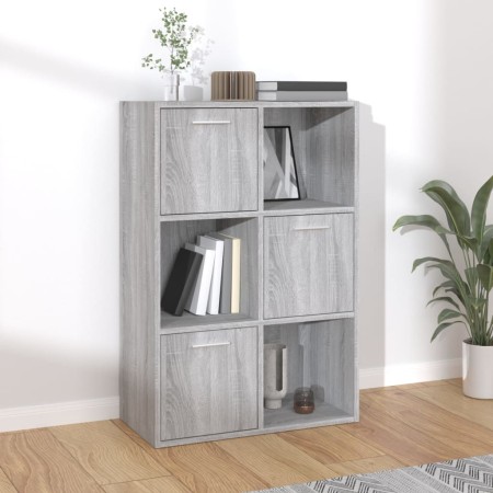 Mueble de almacenaje gris Sonoma 60x29,5x90 cm de vidaXL, Librerías y estanterías - Ref: Foro24-815454, Precio: 87,80 €, Desc...