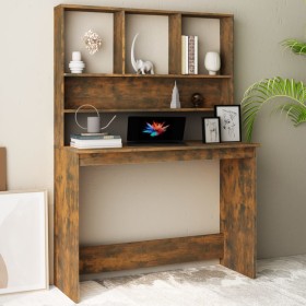 Oak plywood desk with shelves 110x45x157 cm by vidaXL, Desks - Ref: Foro24-815306, Price: 84,99 €, Discount: %