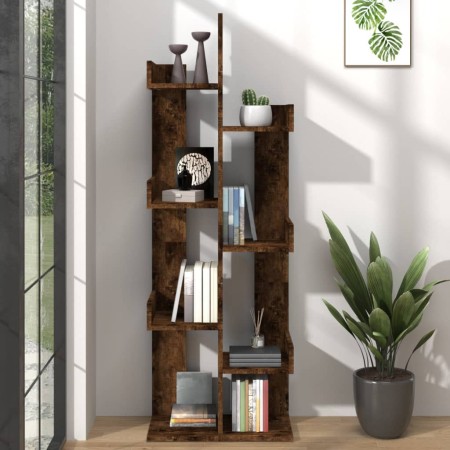 Regal aus geräuchertem Eichensperrholz, 48 x 25,5 x 140 cm von vidaXL, Bücherregale und Regale - Ref: Foro24-816005, Preis: 4...