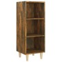 Aparador madera contrachapada roble ahumado 34,5x32,5x90 cm de vidaXL, Aparadores - Ref: Foro24-817420, Precio: 39,77 €, Desc...