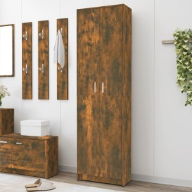 Hallway cabinet smoked oak plywood 55x25x189 cm by vidaXL, Wardrobes - Ref: Foro24-815516, Price: 101,33 €, Discount: %