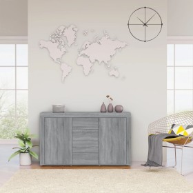 Aparador de madera contrachapada gris Sonoma 120x36x69 cm de vidaXL, Aparadores - Ref: Foro24-815493, Precio: 146,17 €, Descu...