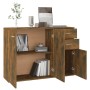 Aparador madera contrachapada roble ahumado 105x30x75 cm de vidaXL, Aparadores - Ref: Foro24-815396, Precio: 98,93 €, Descuen...