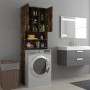 Smoked oak washing machine cabinet 64x24x190 cm by vidaXL, Accessories for washing machines and dryers - Ref: Foro24-815957, ...