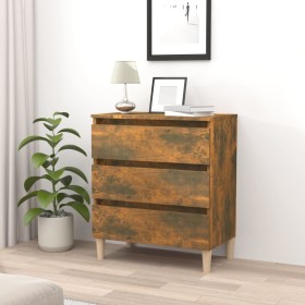 Smoked oak plywood sideboard 60x35x69 cm by vidaXL, Sideboards - Ref: Foro24-815804, Price: 67,93 €, Discount: %