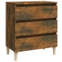 Smoked oak plywood sideboard 60x35x69 cm by vidaXL, Sideboards - Ref: Foro24-815804, Price: 67,82 €, Discount: %