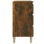 Aparador madera contrachapada color roble ahumado 60x35x69 cm de vidaXL, Aparadores - Ref: Foro24-815804, Precio: 67,82 €, De...