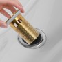 Push drain overflow function gold 6.4x6.4x9.1 cm by vidaXL, Faucets - Ref: Foro24-149057, Price: 16,98 €, Discount: %