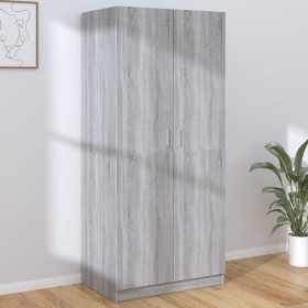 Sonoma grau Sperrholz Kleiderschrank 80x52x180 cm von vidaXL, Kleiderschränke - Ref: Foro24-815352, Preis: 184,67 €, Rabatt: %