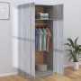 Gray Sonoma plywood wardrobe 80x52x180 cm by vidaXL, Wardrobes - Ref: Foro24-815352, Price: 184,67 €, Discount: %