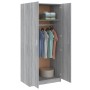 Armario madera contrachapada gris Sonoma 80x52x180 cm de vidaXL, Armarios roperos - Ref: Foro24-815352, Precio: 184,67 €, Des...