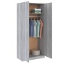 Armario madera contrachapada gris Sonoma 90x52x200 cm de vidaXL, Armarios roperos - Ref: Foro24-815355, Precio: 202,99 €, Des...