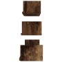 Wall shelves 3 units smoked oak plywood by vidaXL, Shelves and shelves - Ref: Foro24-815261, Price: 21,36 €, Discount: %