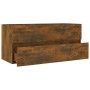 Vanity unit made of smoked oak plywood, 100x38.5x45 cm by vidaXL, Bathroom furniture - Ref: Foro24-815657, Price: 64,67 €, Di...