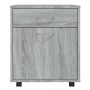 Plywood gray Sonoma wheeled cabinet 45x38x54 cm by vidaXL, Lockers and storage cabinets - Ref: Foro24-815964, Price: 55,88 €,...