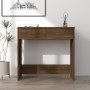 Oak brown plywood desk 80x40x75 cm by vidaXL, Desks - Ref: Foro24-815476, Price: 57,73 €, Discount: %