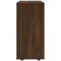 Wardrobe with wheels brown oak plywood 60x35x75cm by vidaXL, Lockers and storage cabinets - Ref: Foro24-815968, Price: 63,31 ...