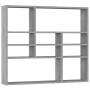 Estantería de pared madera ingeniería gris Sonoma 90x16x78 cm de vidaXL, Estantes y estanterías - Ref: Foro24-815559, Precio:...