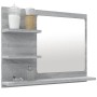 Sonoma gray plywood bathroom mirror 60x10.5x45 cm by vidaXL, bathroom vanities - Ref: Foro24-815661, Price: 37,69 €, Discount: %