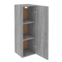 Sonoma grauer TV-Schrank aus Holzwerkstoff, 30,5 x 30 x 90 cm von vidaXL, TV-Möbel - Ref: Foro24-815749, Preis: 50,99 €, Raba...