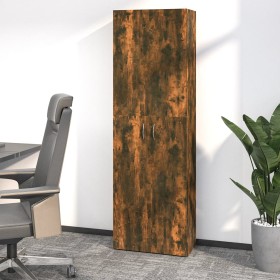 Smoked oak plywood office cabinet 60x32x190 cm by vidaXL, Filing cabinets - Ref: Foro24-815279, Price: 115,98 €, Discount: %