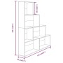 Sonoma gray shelving 155x24x160 cm by vidaXL, Bookcases and shelves - Ref: Foro24-815361, Price: 76,31 €, Discount: %