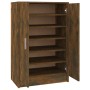 Schuhschrank aus geräuchertem Eichensperrholz, 60 x 35 x 92 cm von vidaXL, Schuhregale und Schuhorganisatoren - Ref: Foro24-8...