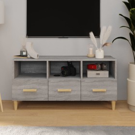 Mueble para TV madera contrachapada gris Sonoma 102x36x50 cm de vidaXL, Muebles TV - Ref: Foro24-817496, Precio: 76,99 €, Des...