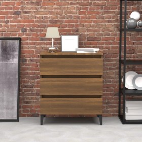 Plywood oak brown sideboard 60x35x69 cm by vidaXL, Sideboards - Ref: Foro24-815809, Price: 72,12 €, Discount: %