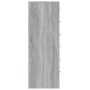 Aparador con 6 cajones contrachapado gris Sonoma 50x34x96 cm de vidaXL, Aparadores - Ref: Foro24-815364, Precio: 89,79 €, Des...