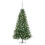 Vorbeleuchteter Weihnachtsbaum mit grünen Lichtern und Kugeln 180 cm von vidaXL, Weihnachtsbäume - Ref: Foro24-3077641, Preis...