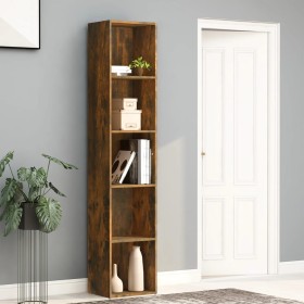 Smoked oak plywood bookshelf 40x30x189 cm by vidaXL, Bookcases and shelves - Ref: Foro24-815435, Price: 60,29 €, Discount: %