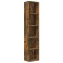 Estantería madera contrachapada roble ahumado 40x30x189 cm de vidaXL, Librerías y estanterías - Ref: Foro24-815435, Precio: 5...