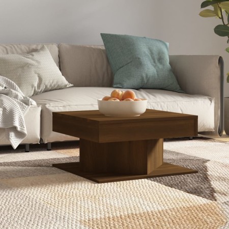 Brown oak plywood coffee table 57x57x30 cm by vidaXL, Coffee table - Ref: Foro24-815944, Price: 44,27 €, Discount: %