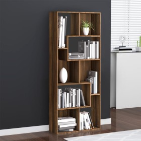 Brown oak plywood shelf 67x24x161 cm by vidaXL, Bookcases and shelves - Ref: Foro24-815503, Price: 88,81 €, Discount: %