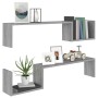 Wall shelves 2 pcs gray Sonoma wood 100x15x20 cm by vidaXL, Shelves and shelves - Ref: Foro24-815934, Price: 27,58 €, Discoun...