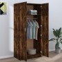 Smoked oak plywood cabinet 80x52x180 cm by vidaXL, Wardrobes - Ref: Foro24-815351, Price: 199,13 €, Discount: %