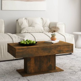 Smoked oak plywood coffee table 96x50x45 cm by vidaXL, Coffee table - Ref: Foro24-815834, Price: 69,91 €, Discount: %