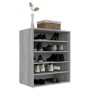 Zapatero de madera contrachapada gris Sonoma 60x35x70 cm de vidaXL, Zapateros y organizadores de calzado - Ref: Foro24-816015...