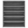 Gray Sonoma plywood shoe rack 60x35x70 cm by vidaXL, Shoe racks and shoe organizers - Ref: Foro24-816015, Price: 57,56 €, Dis...