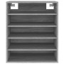 Gray Sonoma plywood shoe rack 60x35x70 cm by vidaXL, Shoe racks and shoe organizers - Ref: Foro24-816015, Price: 57,56 €, Dis...