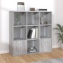 Estantería color gris Sonoma 98x30x98 cm de vidaXL, Librerías y estanterías - Ref: Foro24-815448, Precio: 98,78 €, Descuento: %