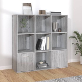 Sonomagraues Regal 98x30x98 cm von vidaXL, Bücherregale und Regale - Ref: Foro24-815448, Preis: 101,75 €, Rabatt: %